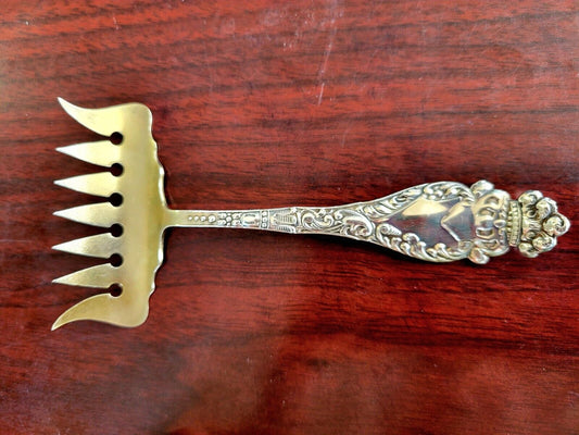 Spartan by Manchester 7 Tine Goldwash Sterling 4 1/4" Sardine Fork .44oz.