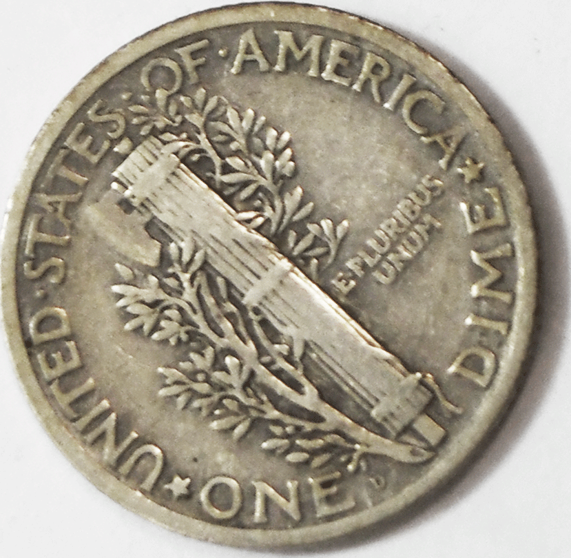 1925 D 10c Mercury Silver Dime Rare Ten Cents Denver Rare