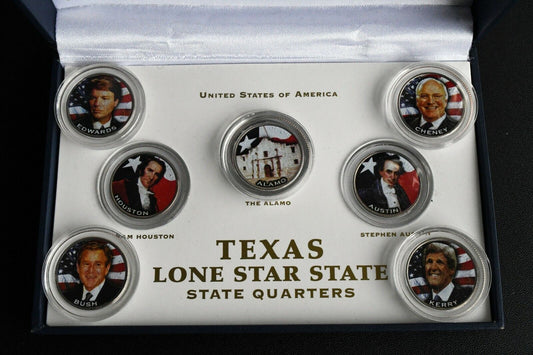 Texas Lone Star State State Quarters Monetary Exchange Bush Cheney Austin Kerry