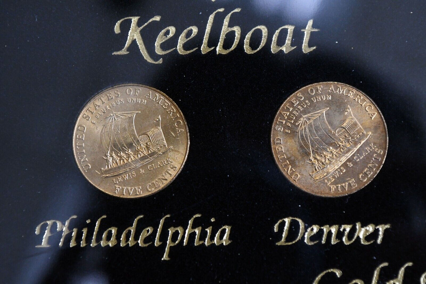 9 Westward Journey Commemorative Sets Bison Nickel Peace Medal Ocean in View