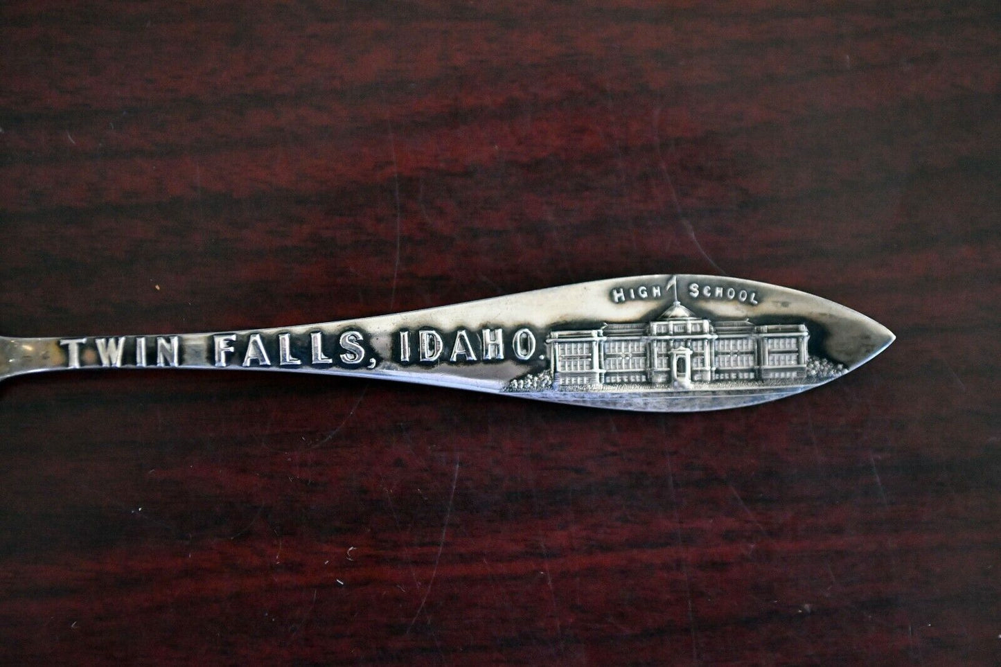 Twin Falls Idaho High School by Watson 5 1/2" Sterling Souvenir Spoon .65 oz.