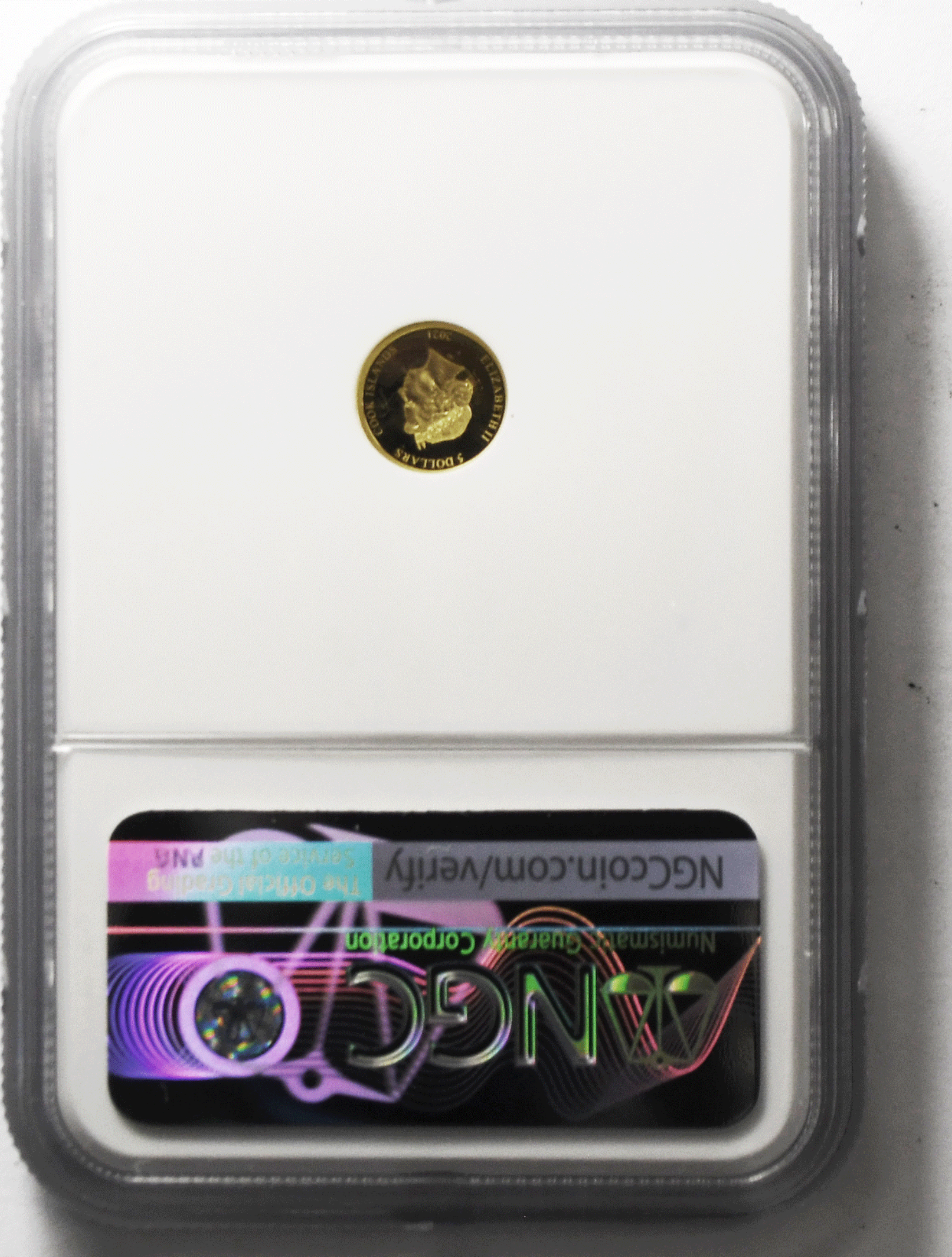 2021 $5 Cook Is Gold .5g Animal Series 7k NGC PF70 UC New York Beaver