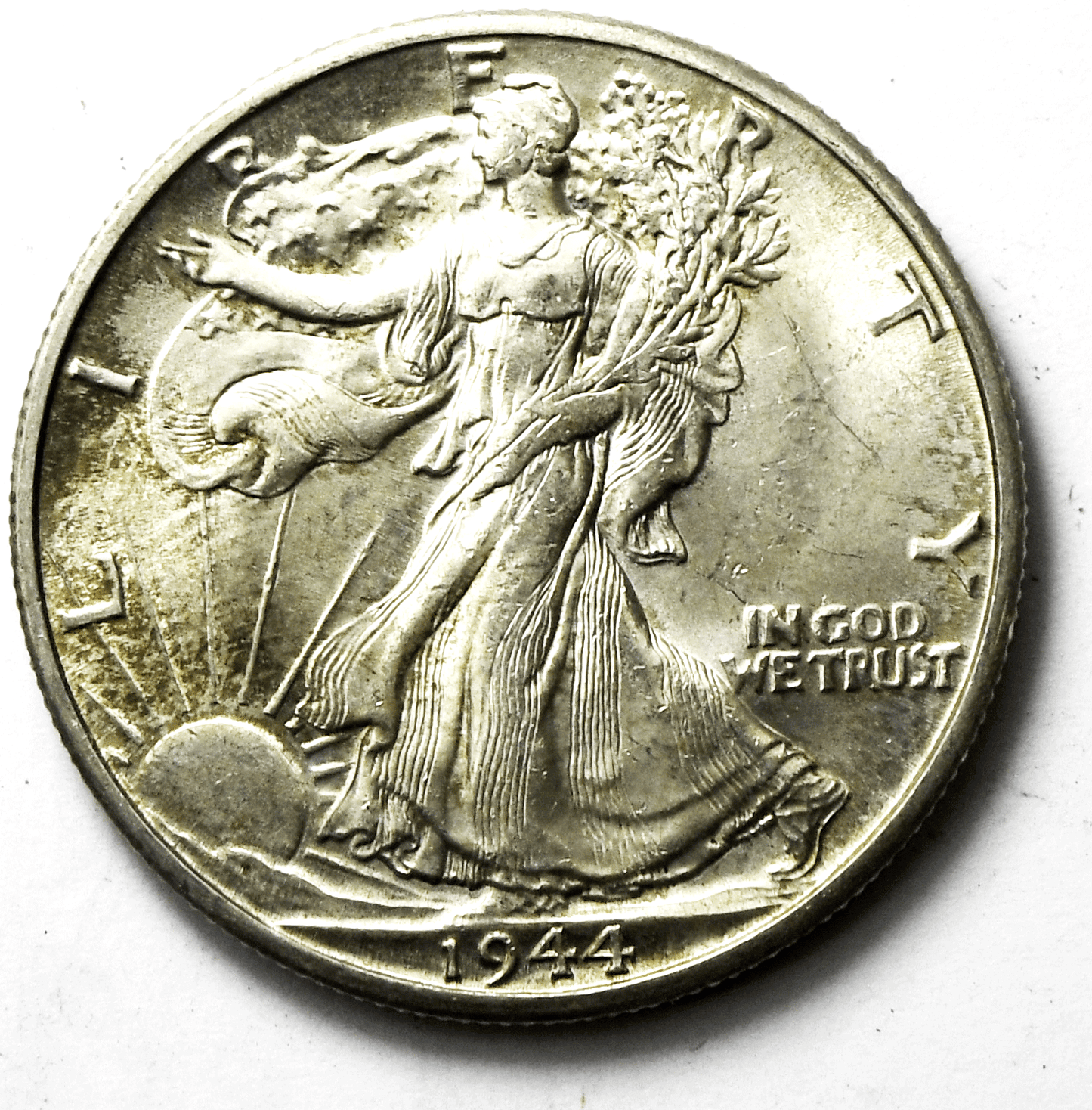 1944 D 50c Walking Liberty Silver Half Dollar Fifty Cents Denver Uncirculated