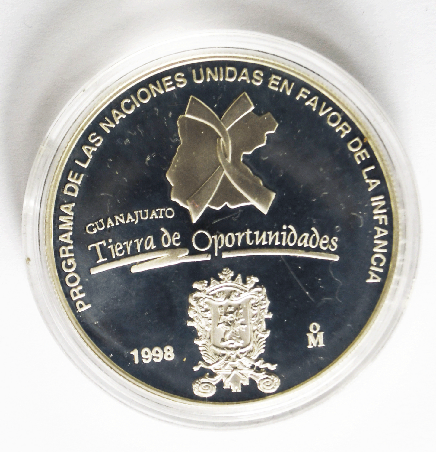 1998 UNICEF Mexico Sterling Silver Guanajuato Tierra De Oportunidades Proof