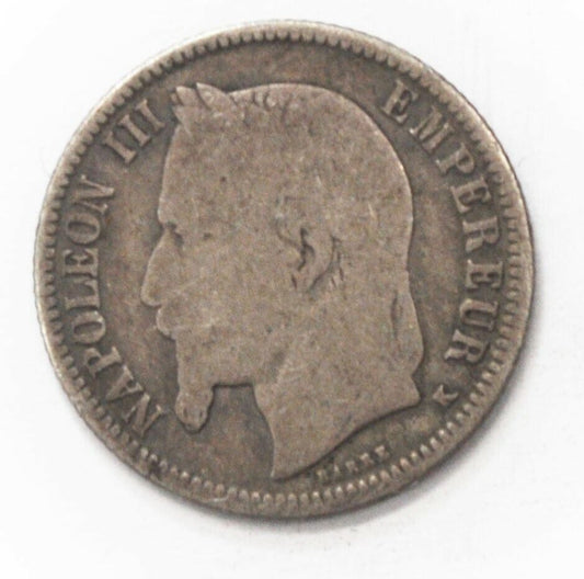 1867 K France One Franc KM# 806.3