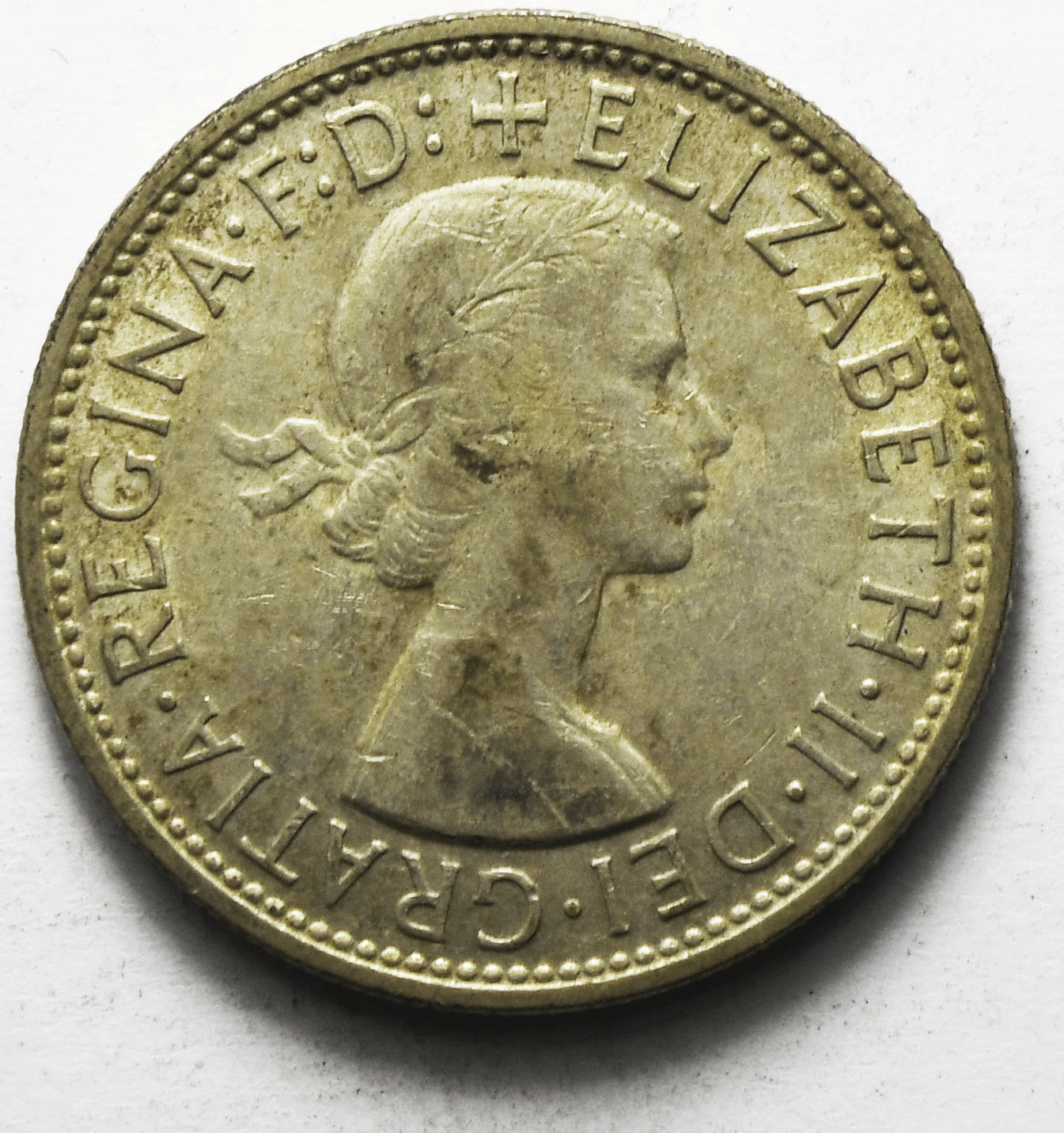 1959 Australia Florin Silver Coin KM# 60