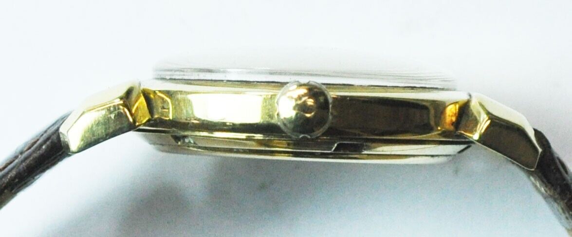 1950 Omega Seamaster 352 18k Gold Bumper Automatic 14324 Hooded Lug Deluxe 34mm