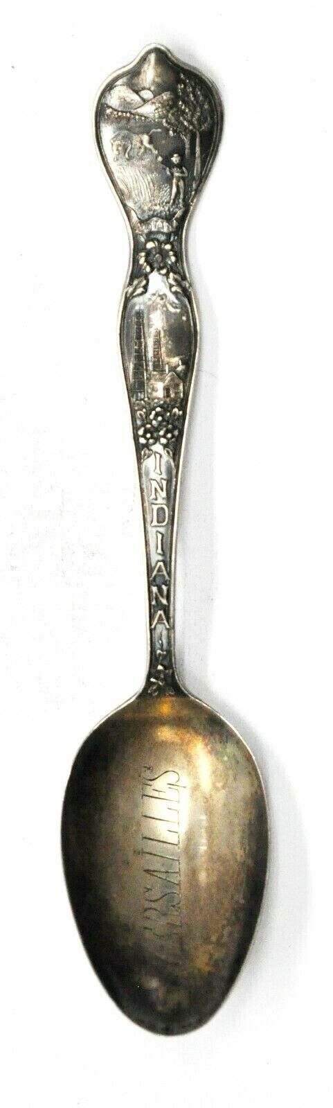 Sterling Baker Manchester Versailles Indiana Souvenir Spoon 5-1/8"