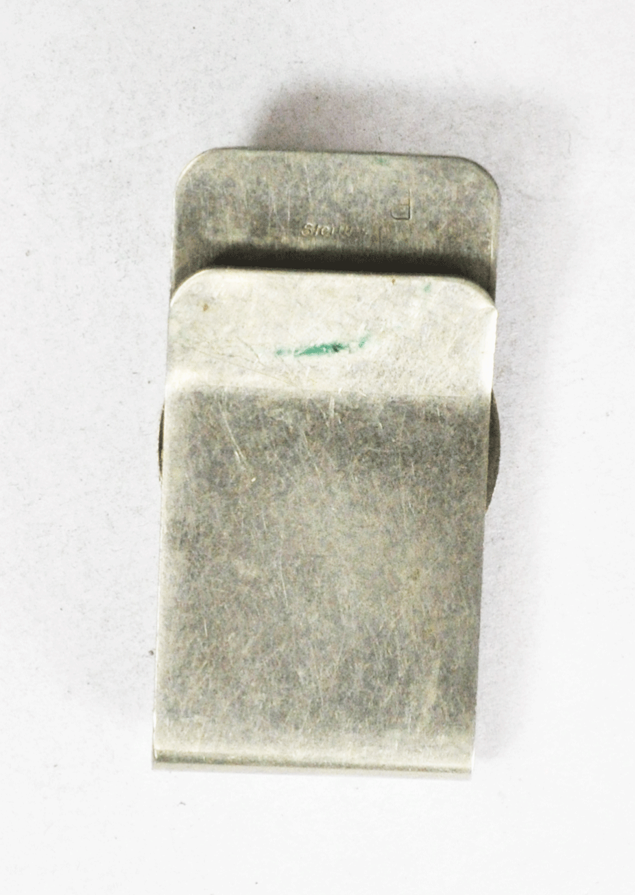 Sterling Silver Mae Bia Bear Paw Turquoise Money Clip 2" x 1"