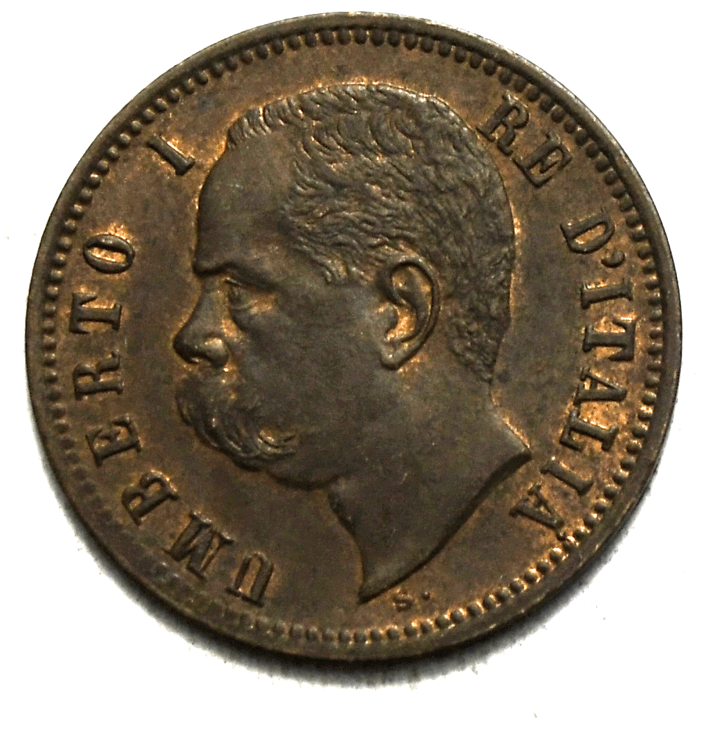 1897 R Italy 2 Two Centesimi KM# 30 Uncirculated