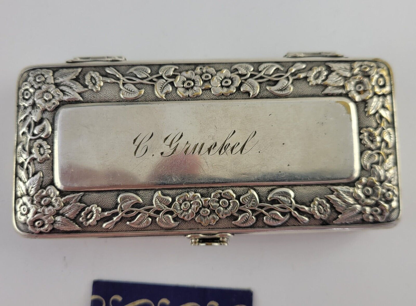 Vintage Gillette All Metal Safety  Razor Mini Travel Set Case w/ Razor Case
