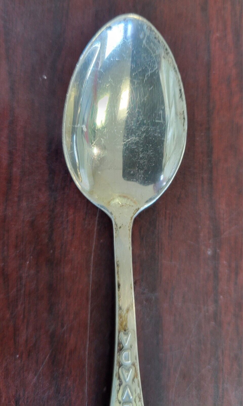 Sterling Souvenir Spoon 4 1/4" Nevada 36th  State By Bell Trading Post .28oz.