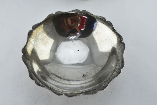 J. Wagner & Son Sterling 6 1/2" x 2" Ruffled Edge Bowl #1949 Vintage 6.2 oz.