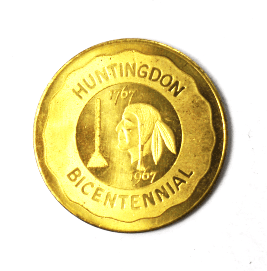 1967 Bicentennial Commemorative Half Dollar Huntingdon 33mm Brass Token