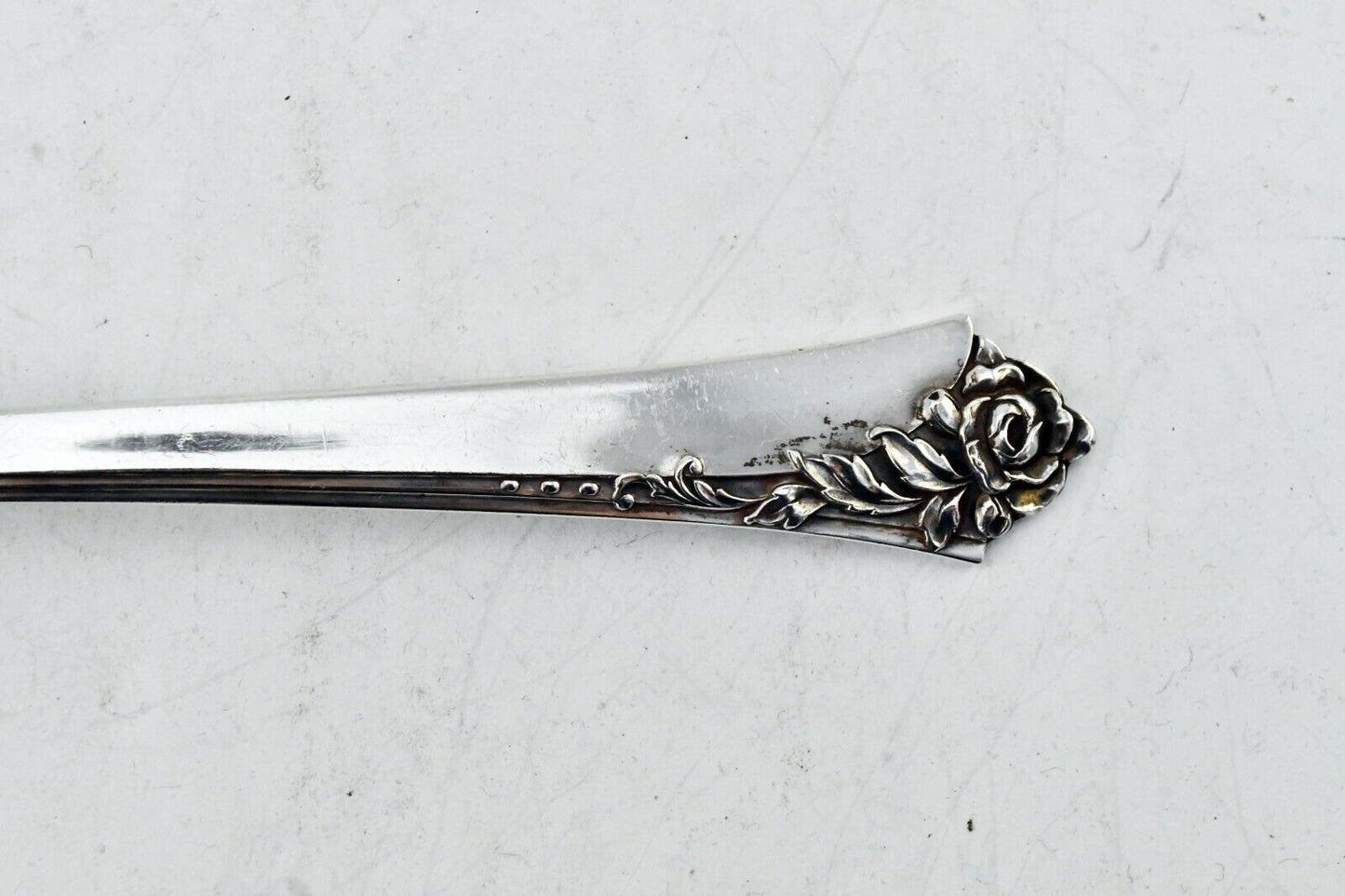 Damask Rose by Heirloom Sterling Silver 8 1/4" Cold Meat Serving Fork 1.7 oz.