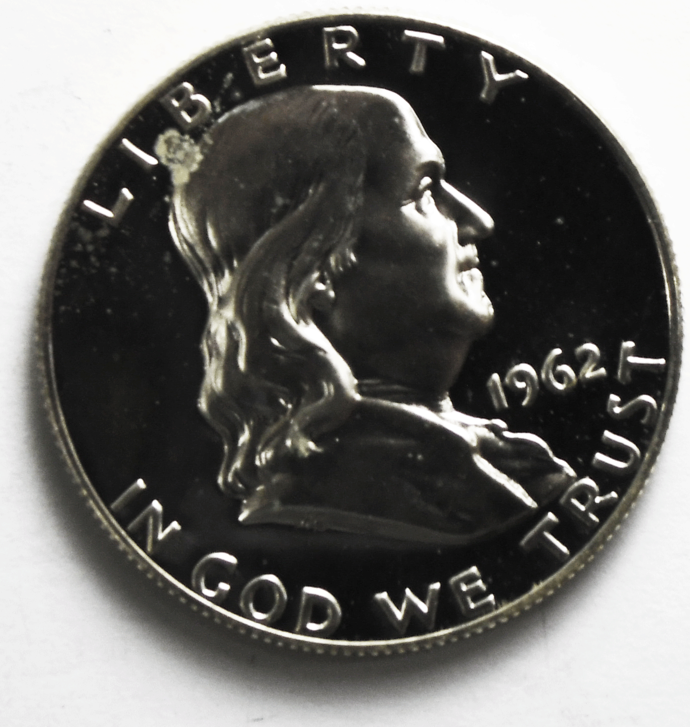 1962 50c Franklin Half Dollar Proof Silver Fifty Cents Gem Uncirculated