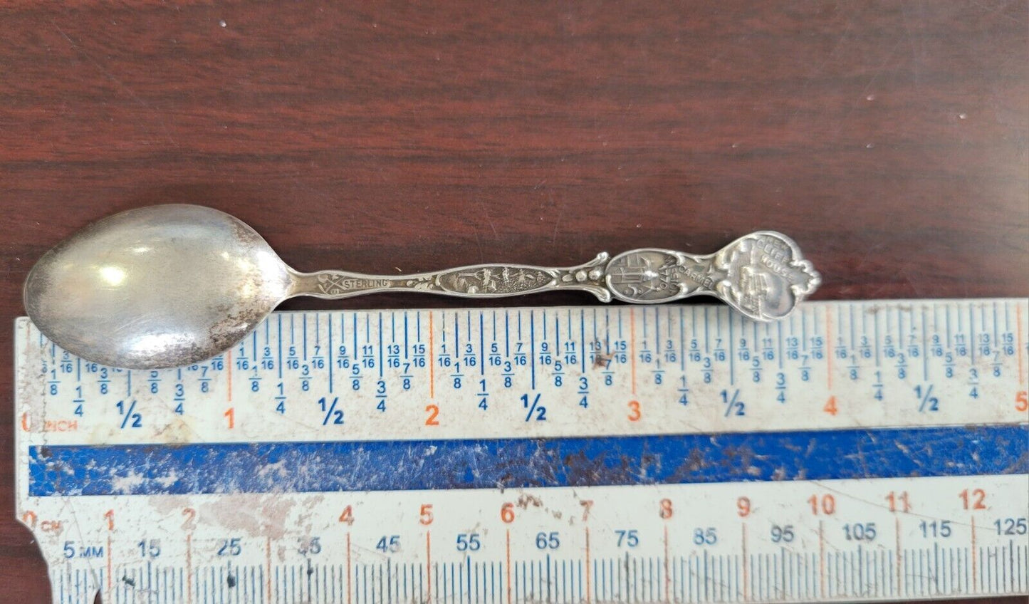 Golden Gate Bridge San Francisco 4" Sterling Souvenir Spoon .22oz. Eureka