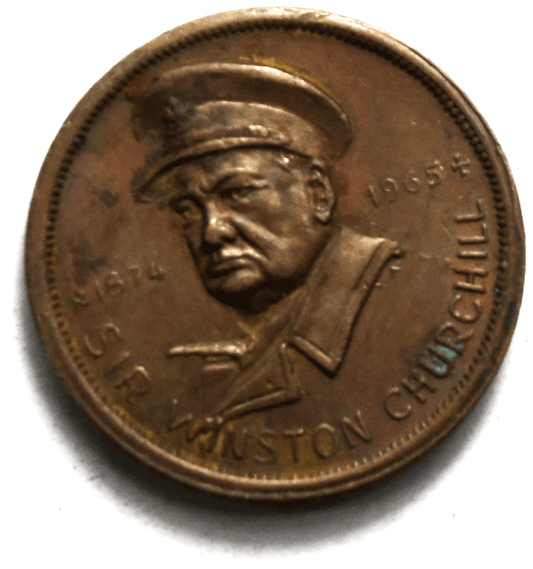 1965 Sir Winston Churchill Without Victory No Survival Copper Medal 20mm