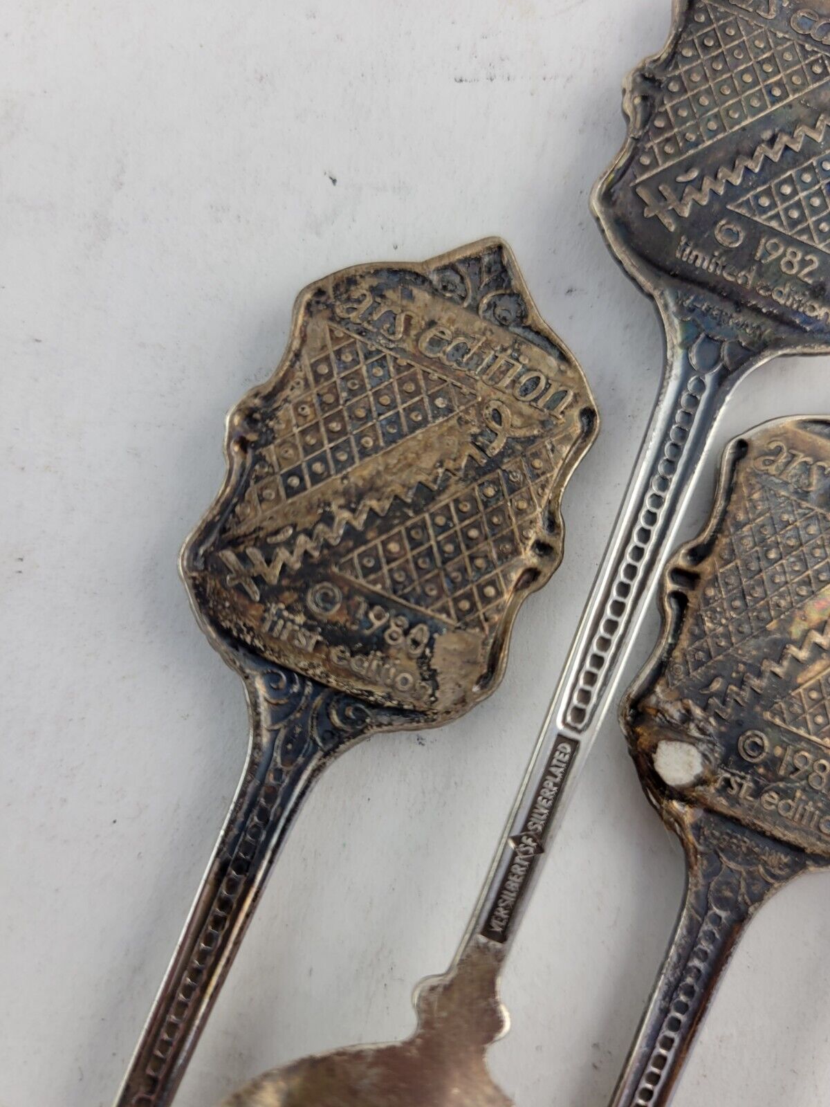 5pc Set Souvenir Spoon Hummel 1982 ARS Edition Silverplated 1981 ,86 ,83 ,82 ,80