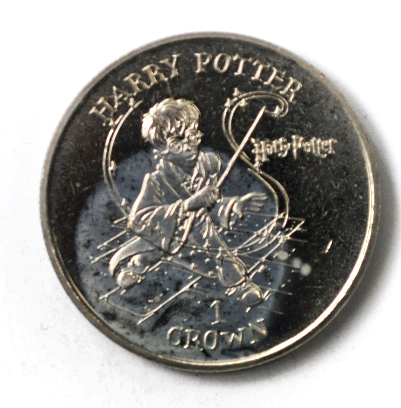 2001 Harry Potter Isle of Man Proof Copper Nickel One Crown