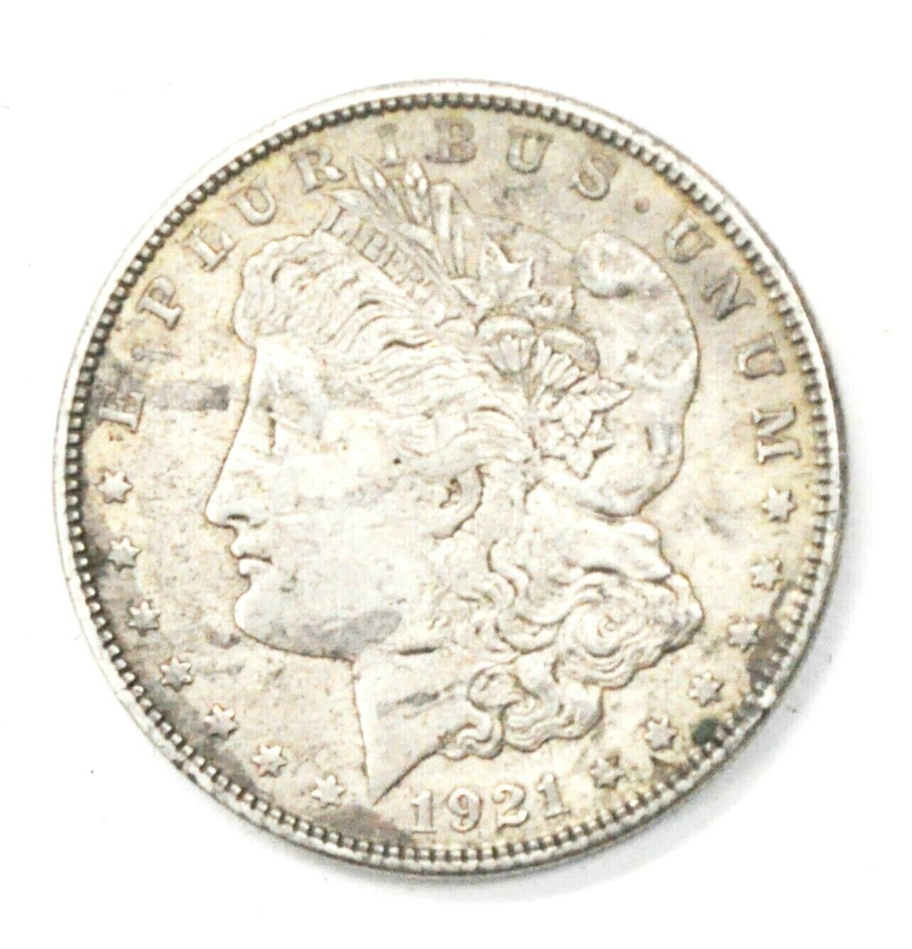 1921 $1 Morgan Silver One Dollar US Coin Philadelphia VAM 26A Wide Reeds