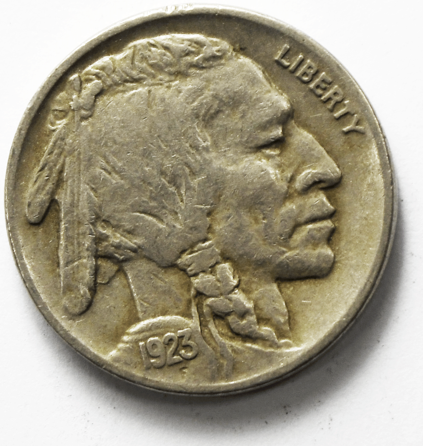 1923 5c Buffalo Nickel Five Cents Philadelphia