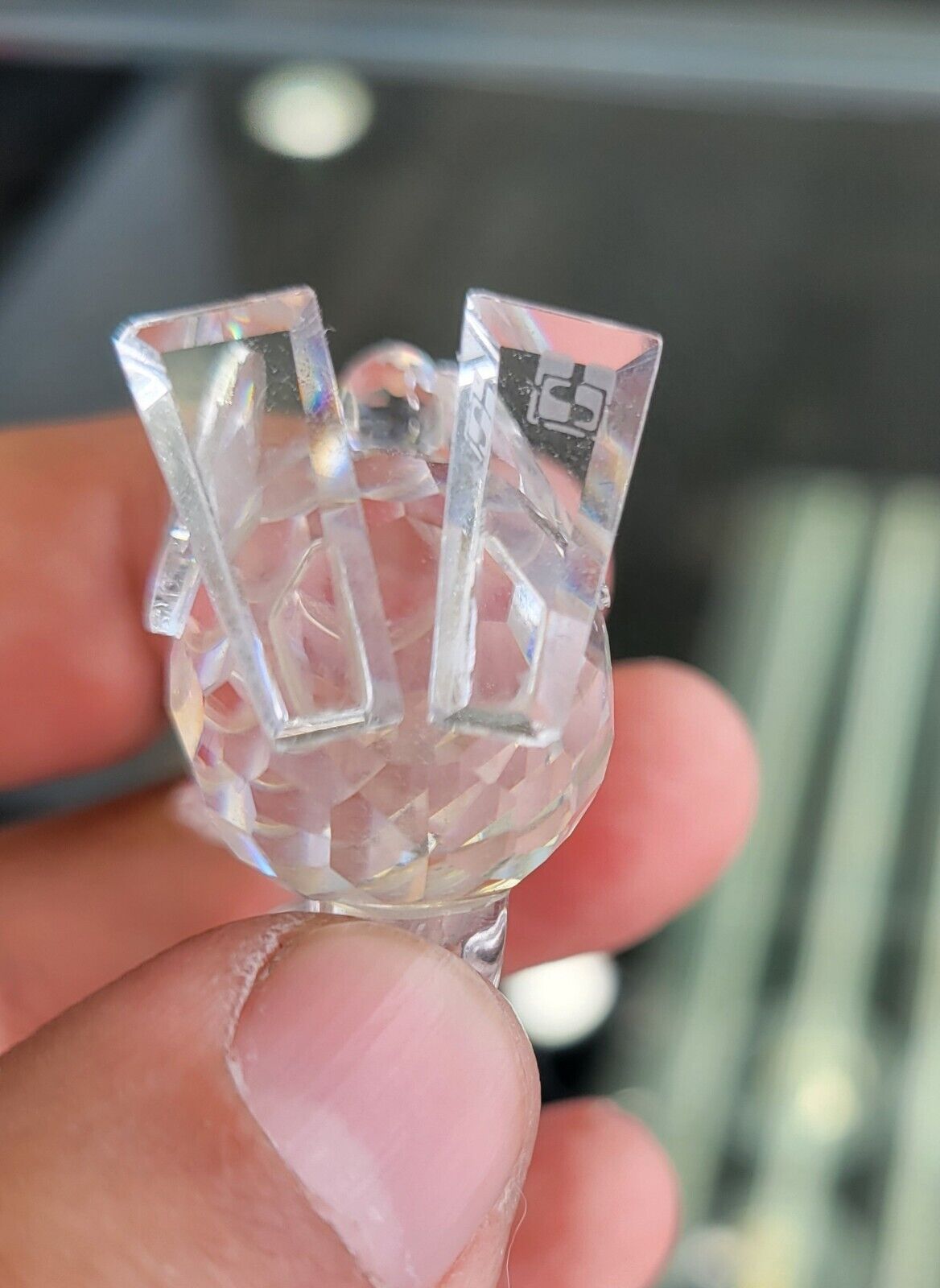 くまスケルヴ [激レア]brandtpeters scottwilkowski Swarovski Crystal Figurine Squirrel With Nut Block SC Logo Retired