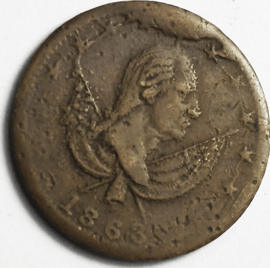1863 George Washington Exchange Patriotic Civil War Token