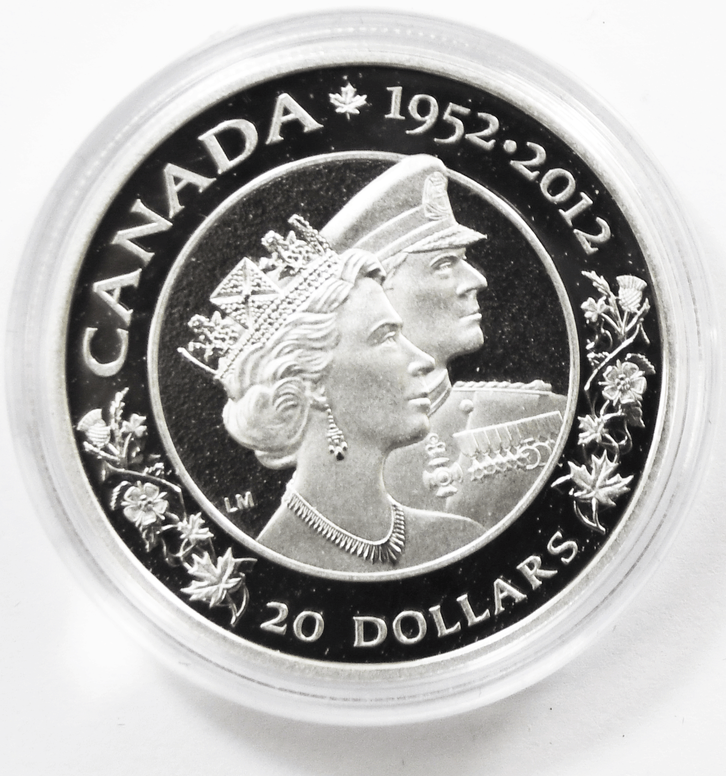 2012 Canada $20 Queen's Diamond Jubilee .9999 Silver 1oz Proof Silver Coin