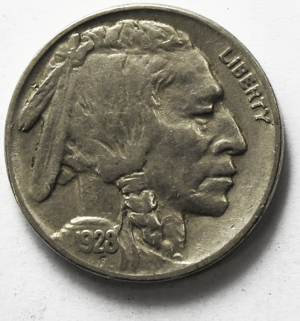1928 5c Buffalo Nickel Five Cents US Philadelphia Rare