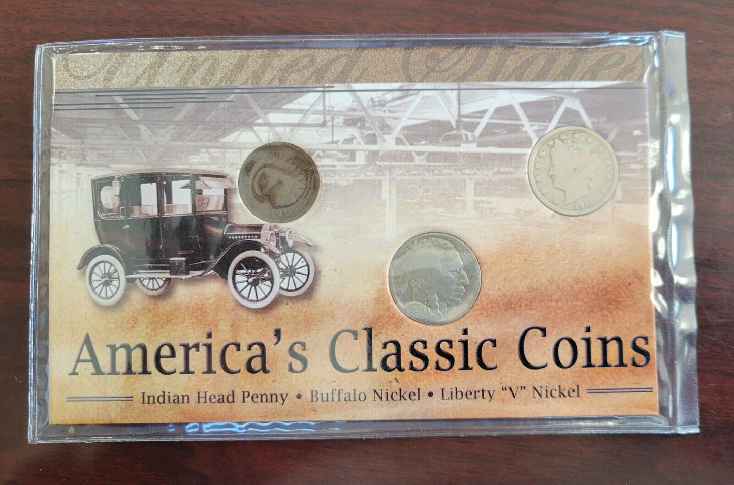 America's Classic Coins 1901 Indian Head Cent, 1936 Buffalo Nickel, 1911 Nickel