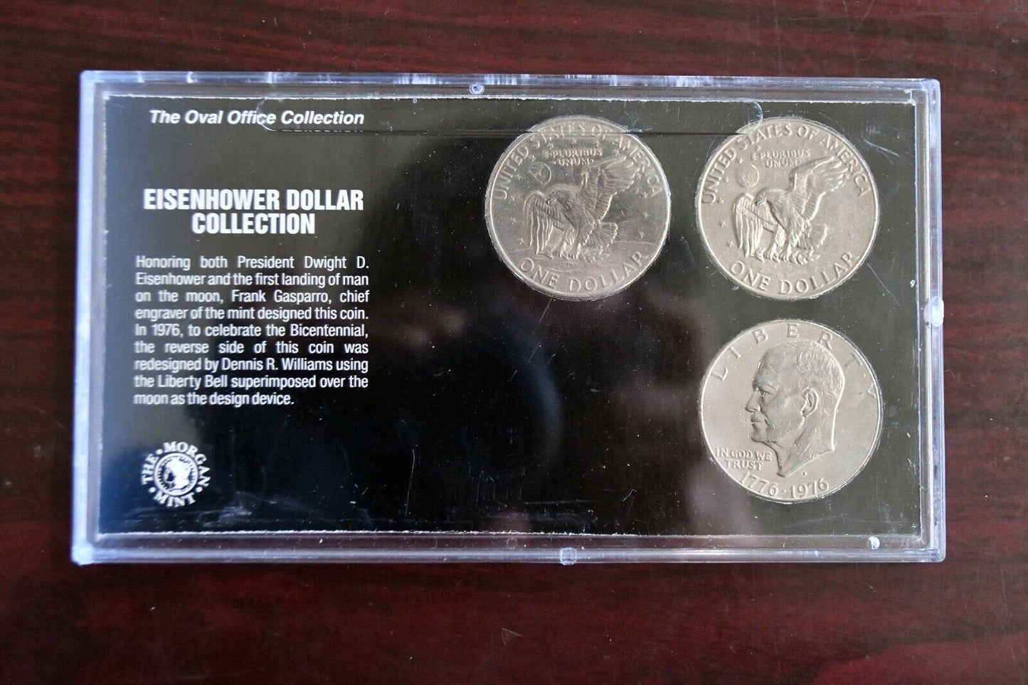 Oval Office Collection Eisenhower Dollar Set from The Morgan Mint  71, 78, 76