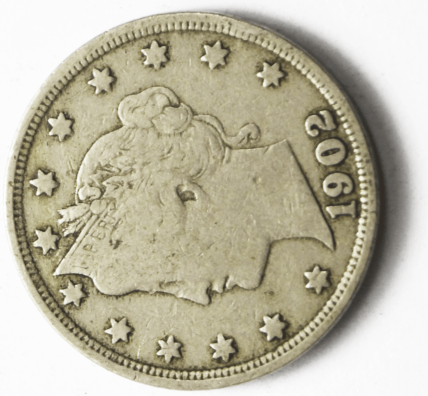 1902 5c V Liberty Nickel Five Cents Rare US Philadelphia