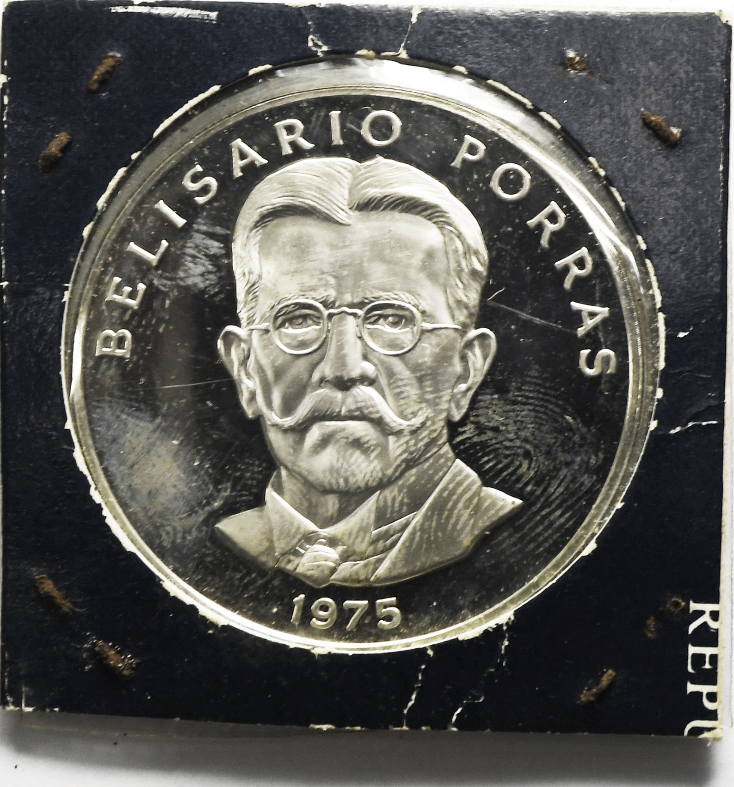 1975 Panama 5 Five Balboas Sterling Silver Coin KM# 40.1a