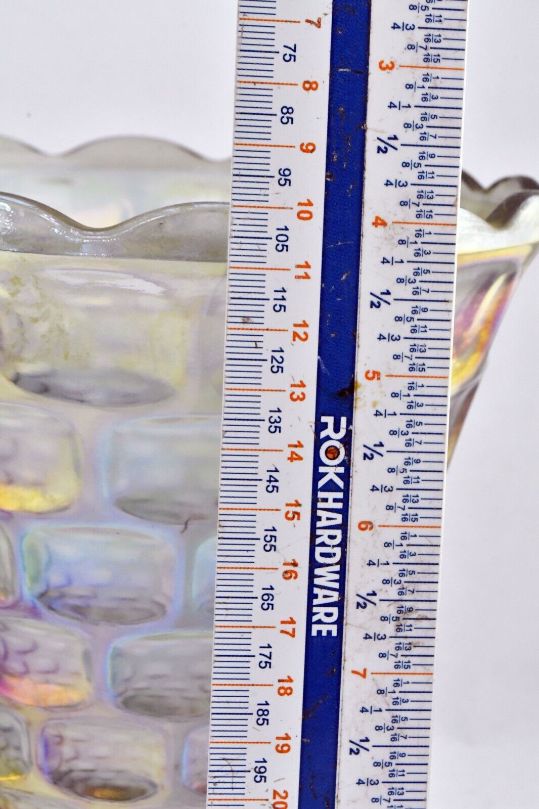 60's Pair of Iridescent Yorktown Federal Carnival Glass