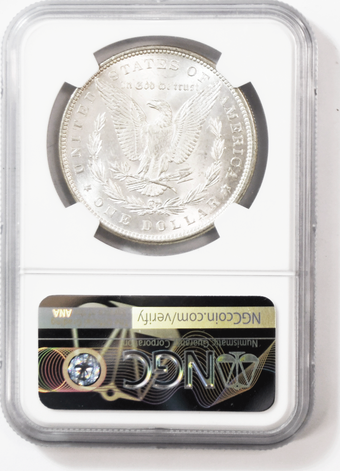 1880 $1 Morgan Silver One Dollar NGC MS62 Uncirculated Philadelphia VAM 43
