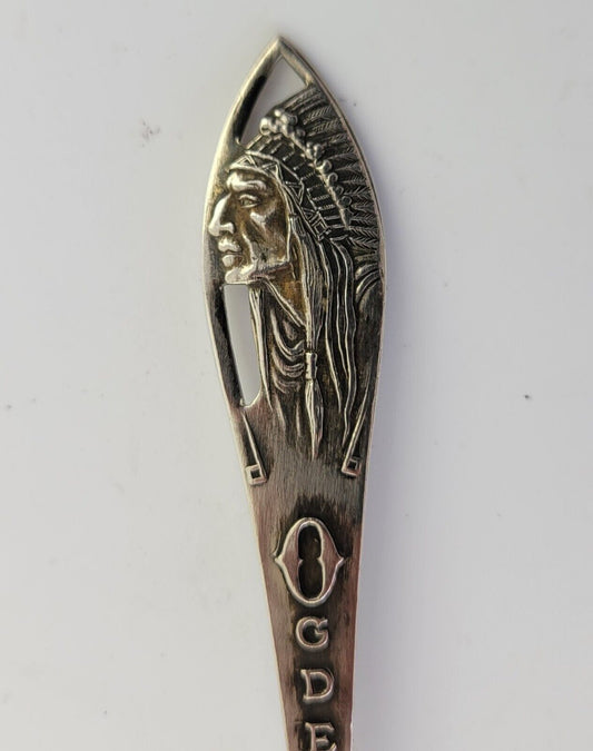 Ogden Utah Sterling Silver 5 1/2" Souvenir Spoon .59oz.