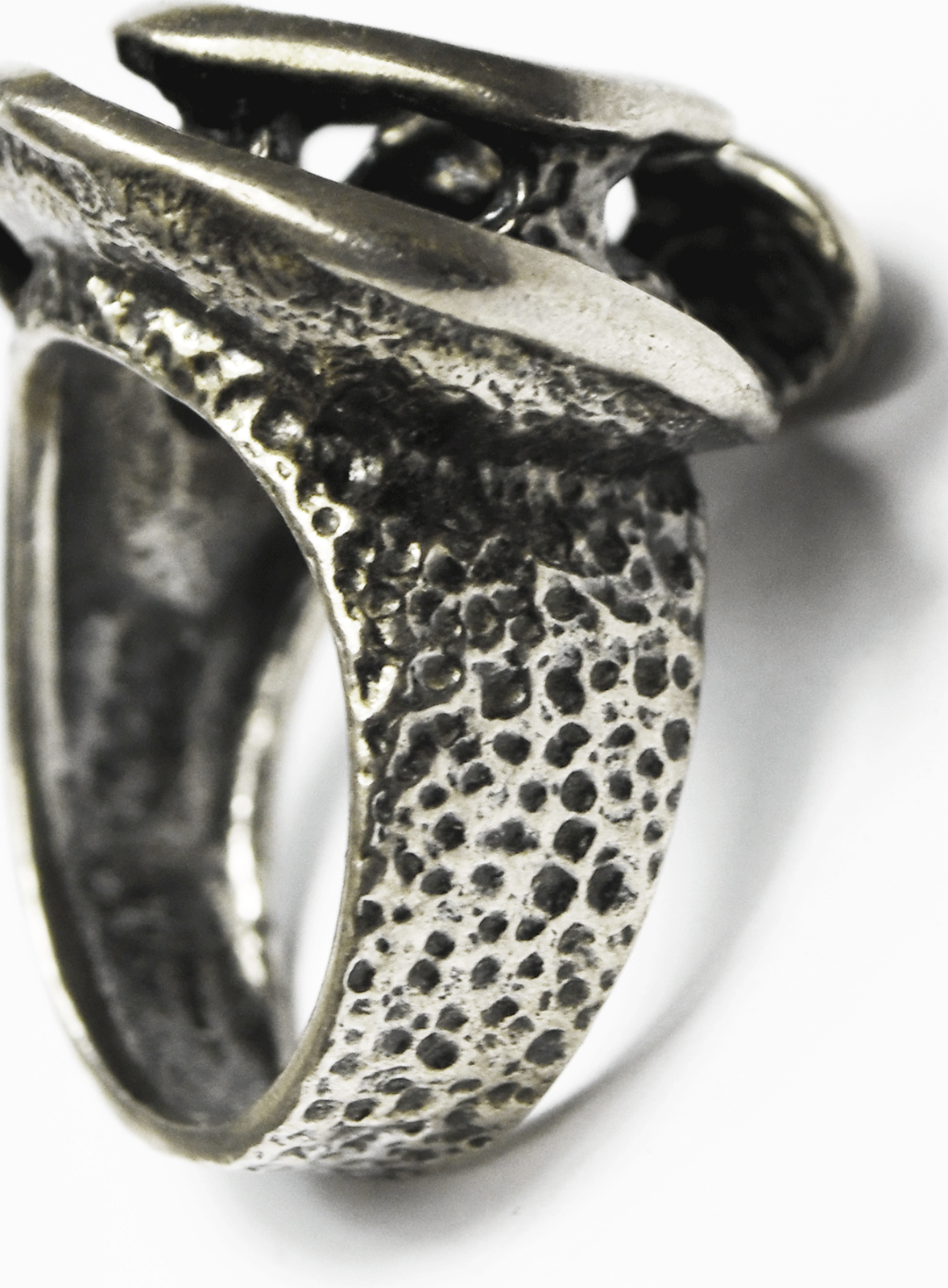 Sterling Silver Silpada R1927 Spiral Swirl Oxidized Ring 23mm Size 7