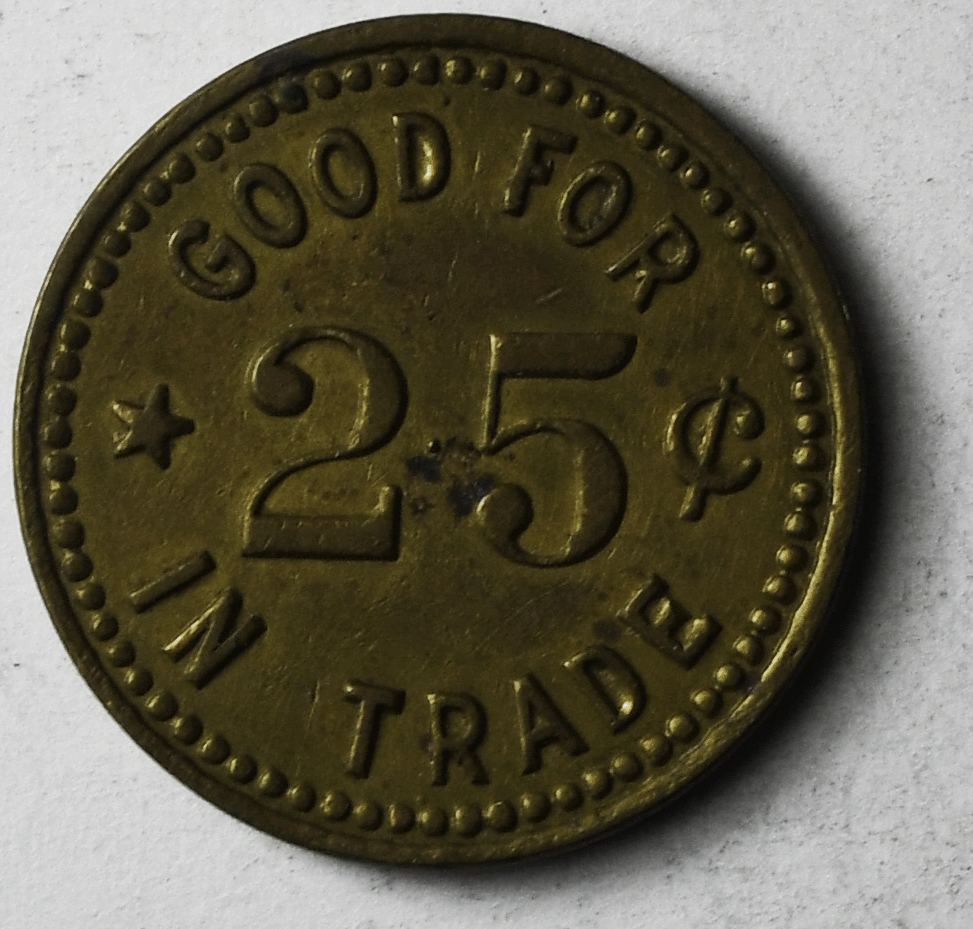 The Greenland Billiards 25c Trade Token Seattle Washington 24mm