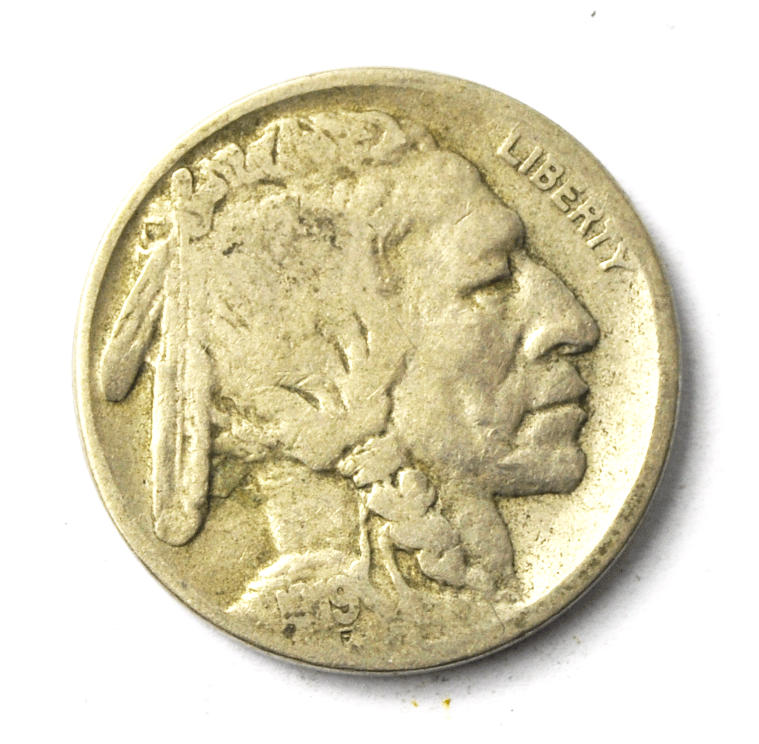 1919 D 5c Buffalo Nickel Five Cents US Denver Rare
