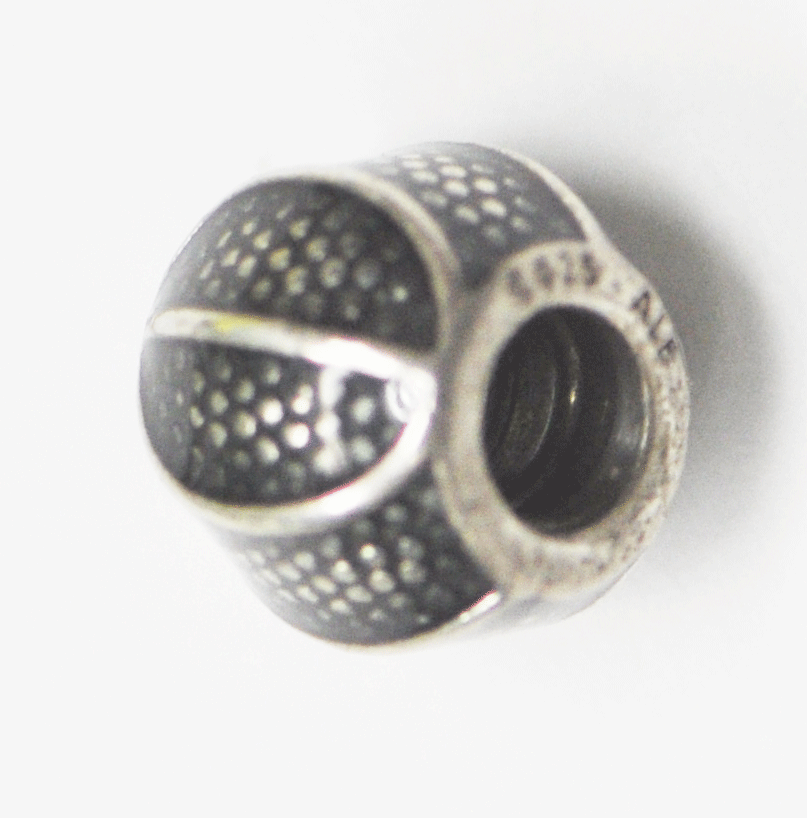 Sterling Silver 791201 Basketball Enamel Charm Bead 10mm