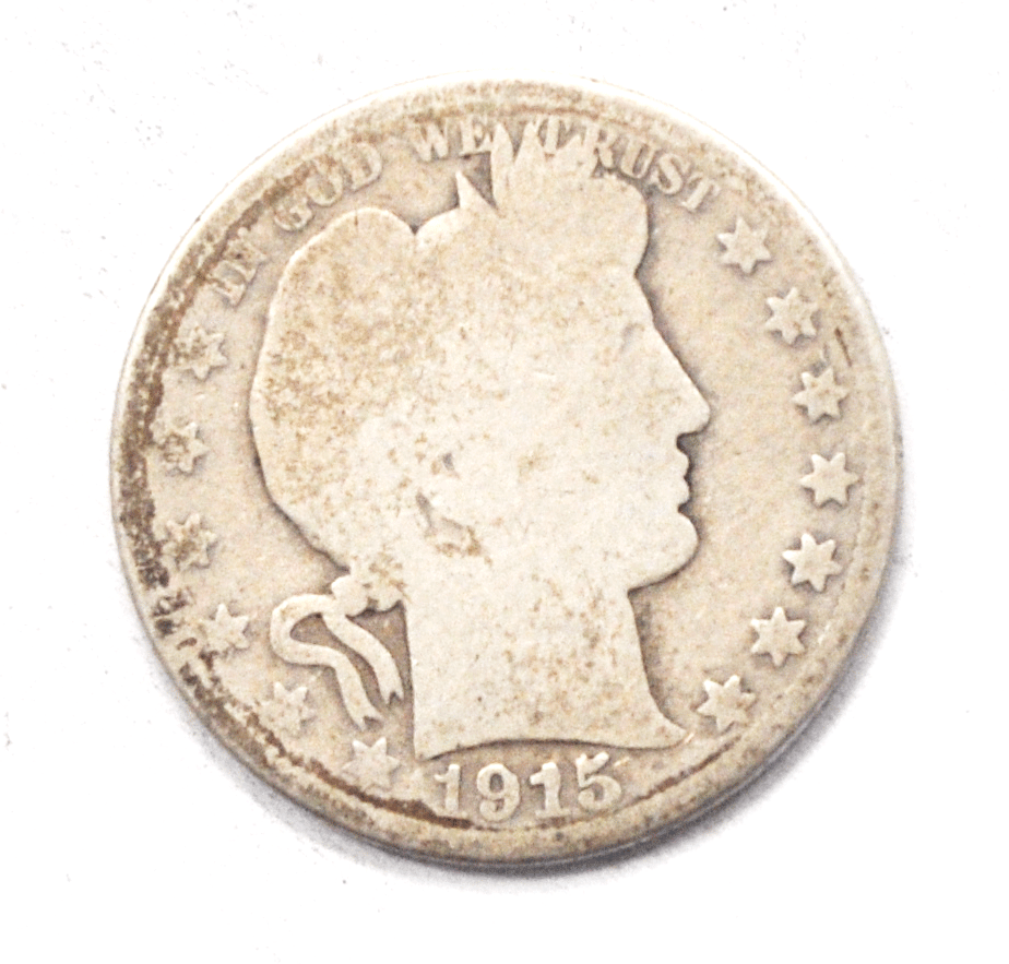 1915 50c Barber Silver Half Dollar Fifty Cents Rare Philadelphia