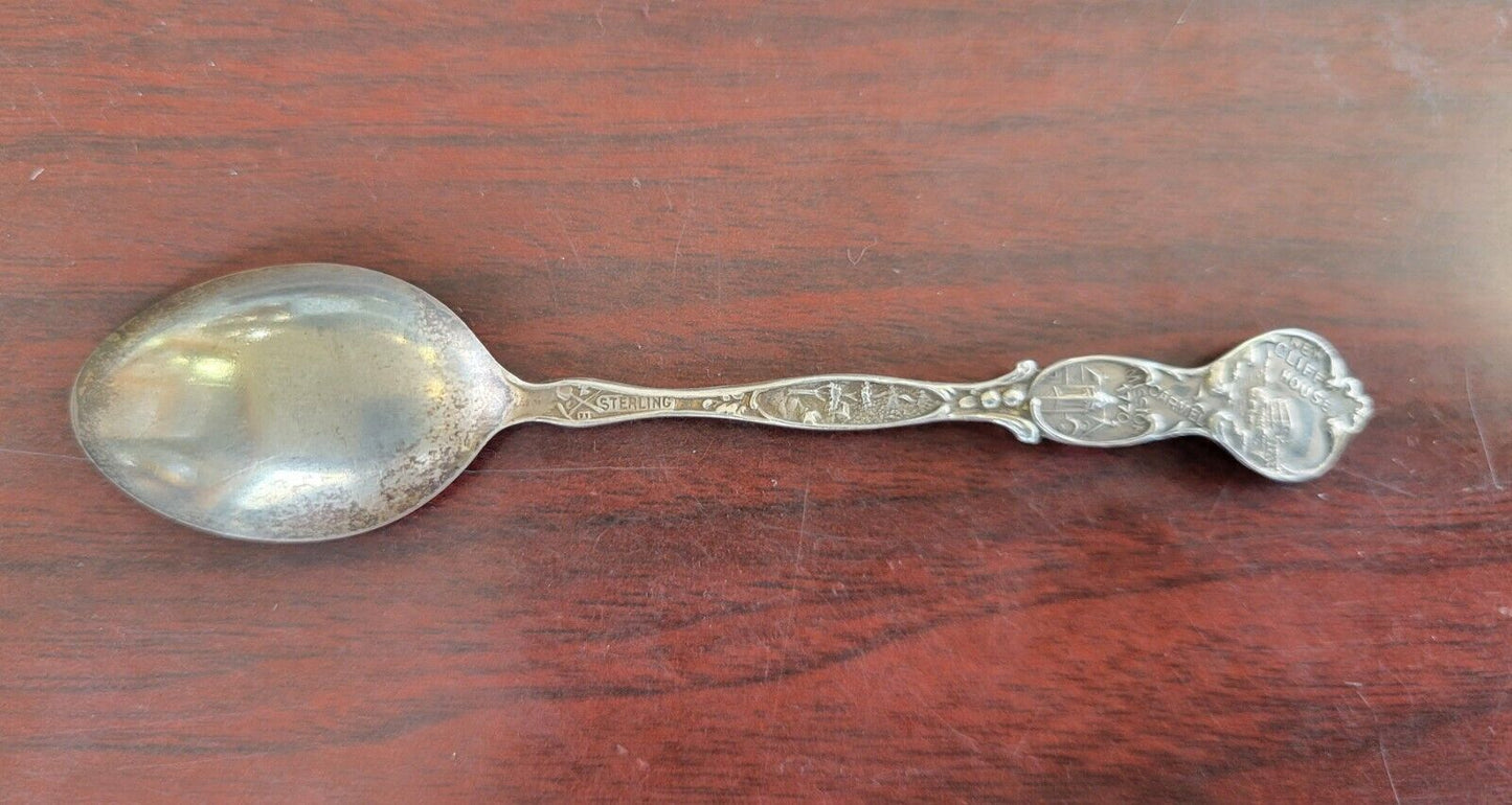 Golden Gate Bridge San Francisco 4" Sterling Souvenir Spoon .22oz. Eureka