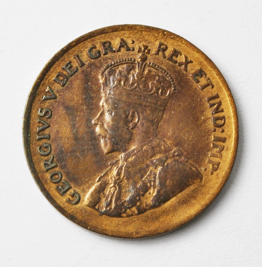 1927 1c Canada One Small Cent KM#28 Bronze