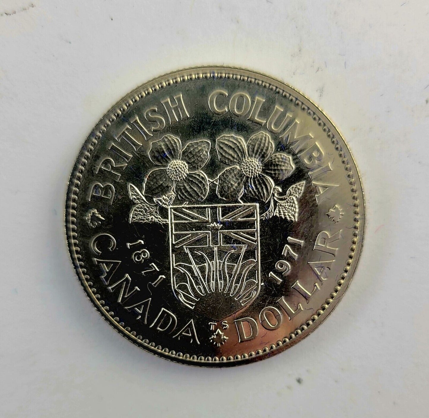 1871-1971 Canada British Columbia Commemorative Nickel Dollar w/Box