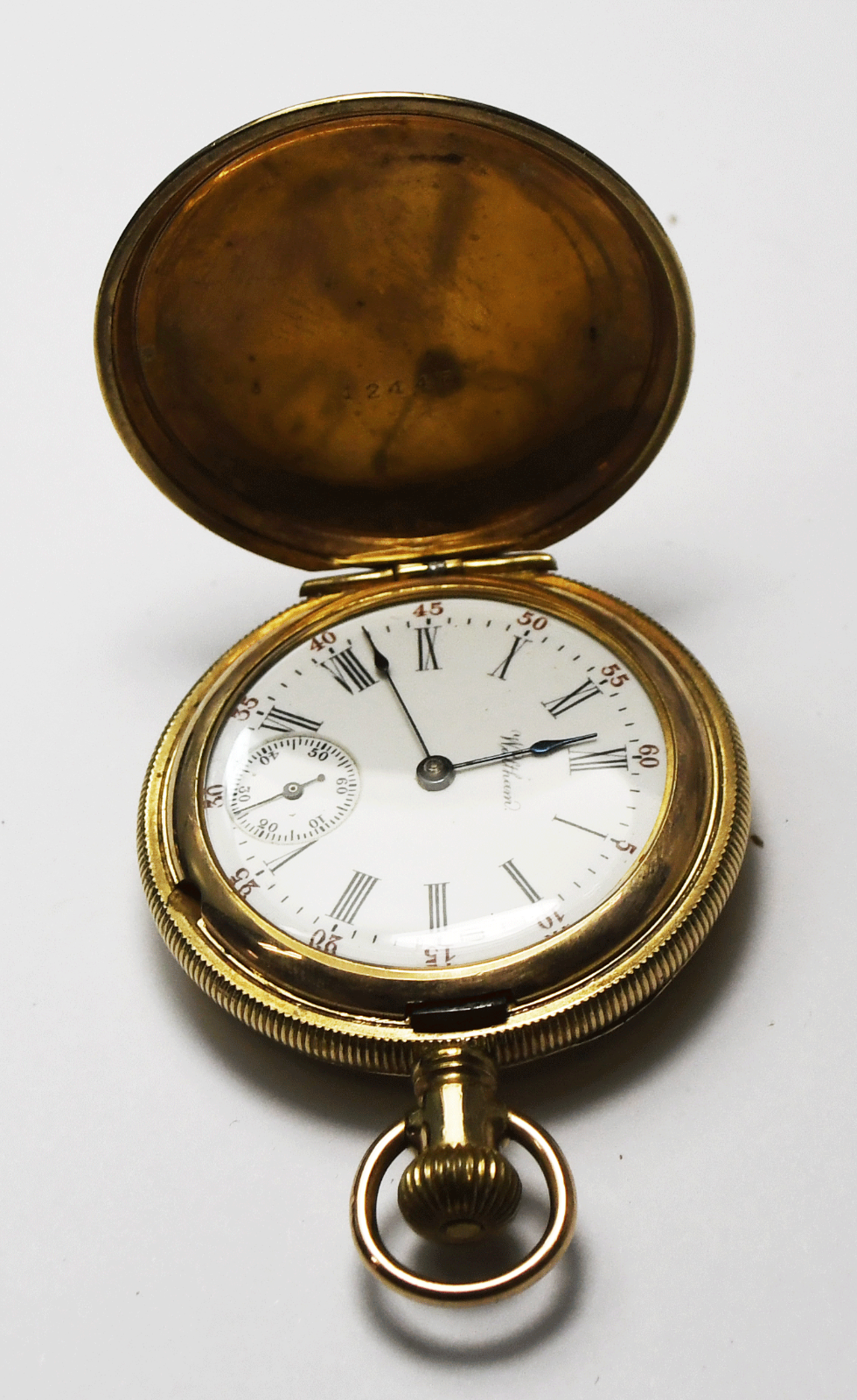 1901 Waltham Seaside Size 0 Gold Filled Hunters Case Pocket Watch