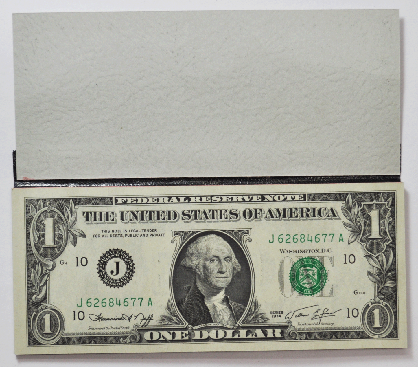 24- Consecutive 1974 $1 J KC MO Federal Reserve Notes J18018135A Unc in Book